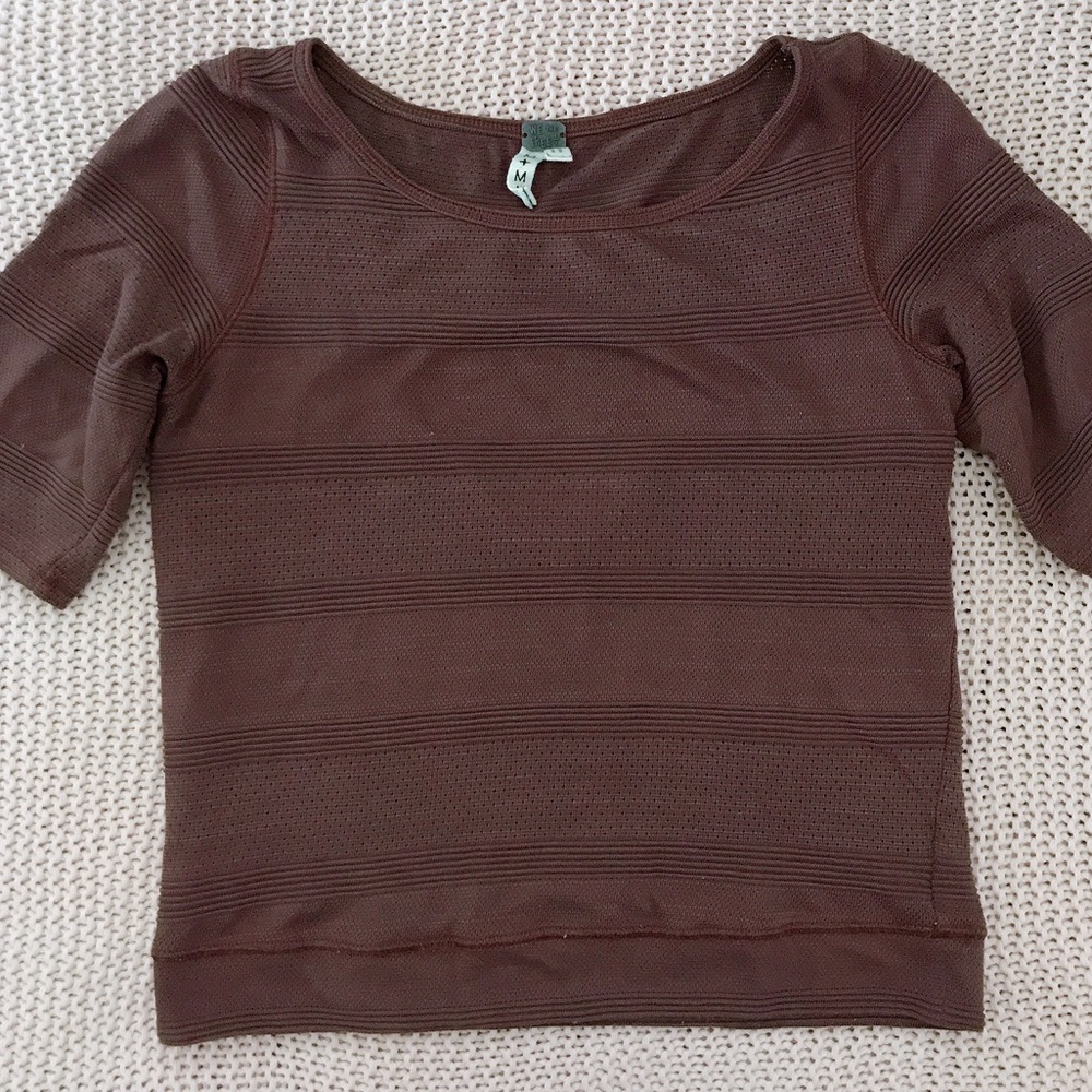Free People We The Free Ribbed Cropped top